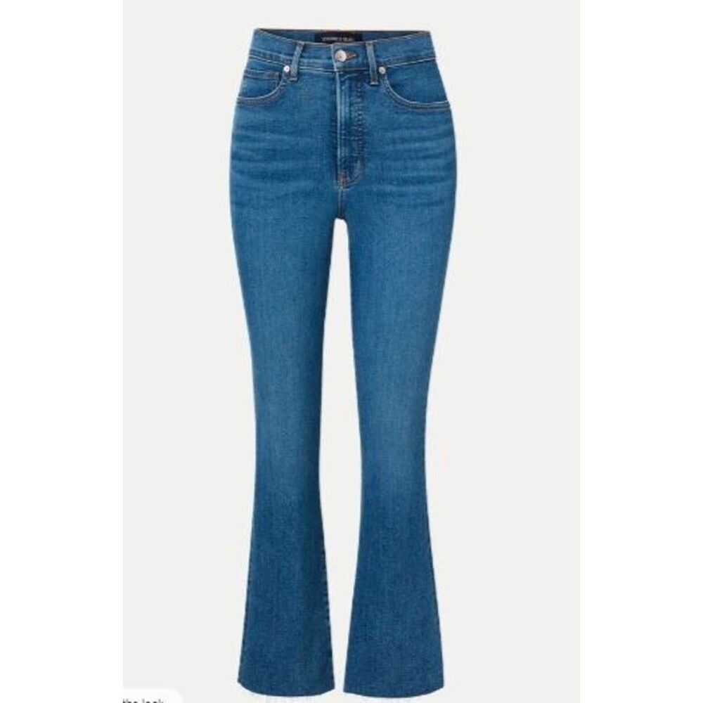 Veronica Beard Carolina Ankle Skinny Flare Jeans 26 NWT 298 Serendipity Blue